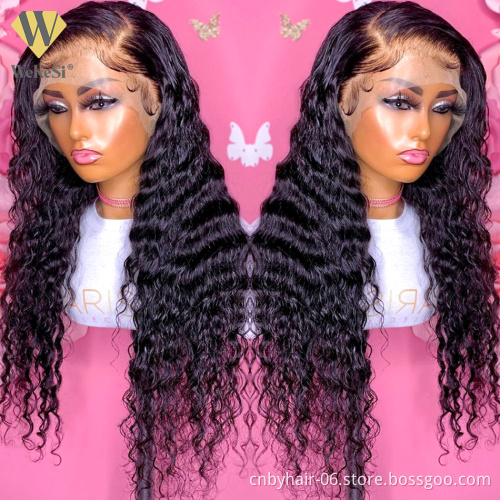 Factory Price  Wig Lace Front Human Hair For Women 4x4 Lace Closure Brazilian Remy Hair Curly Human Hair Wig